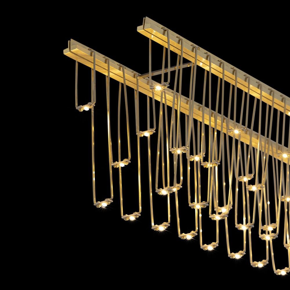 Golden Lighting Lucerna 48" 1-Light LED Linear Pendant in Gold, , large