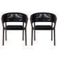 Blue River Doris Patio Dining Chair in Dark Eucalyptus and Black (Set of 2), , large
