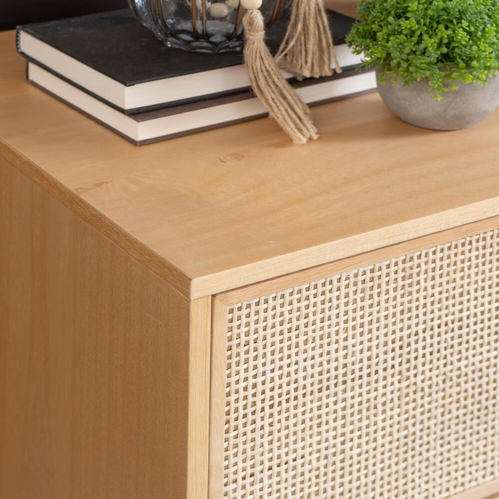 Linon Home Decor Collett 2-Drawer Nightstand in Natural, , large