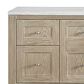 James Martin Vanities Breckenridge 60" Single Bathroom Vanity in Whitewashed Oak with 3 cm Arctic Fall Solid Surface Top and Rectangular Sink, , large