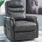 Ashley Strawbill Power Lift Recliner in Shadow, , large