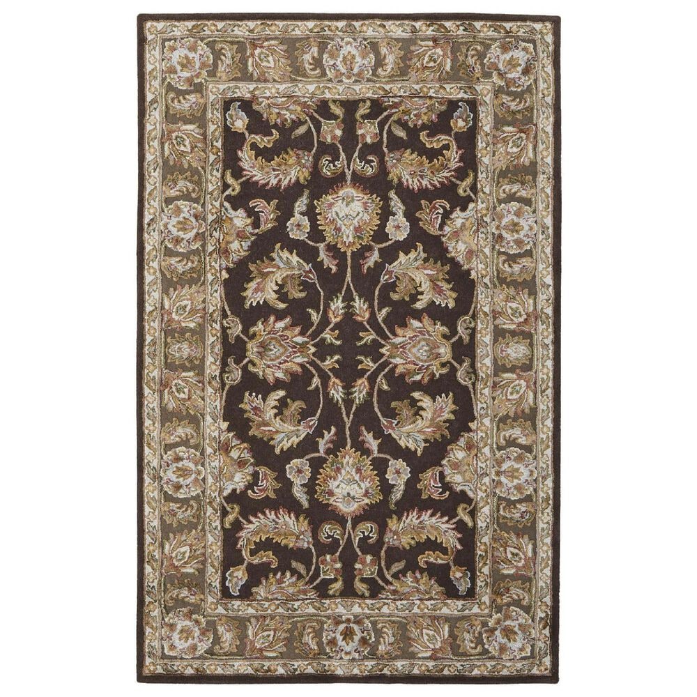Feizy Prescott 5" x 8" Brown Area Rug, , large