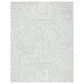 Safavieh Micro-Loop MLP176F 10" x 14" Light Grey and Ivory Area Rug, , large