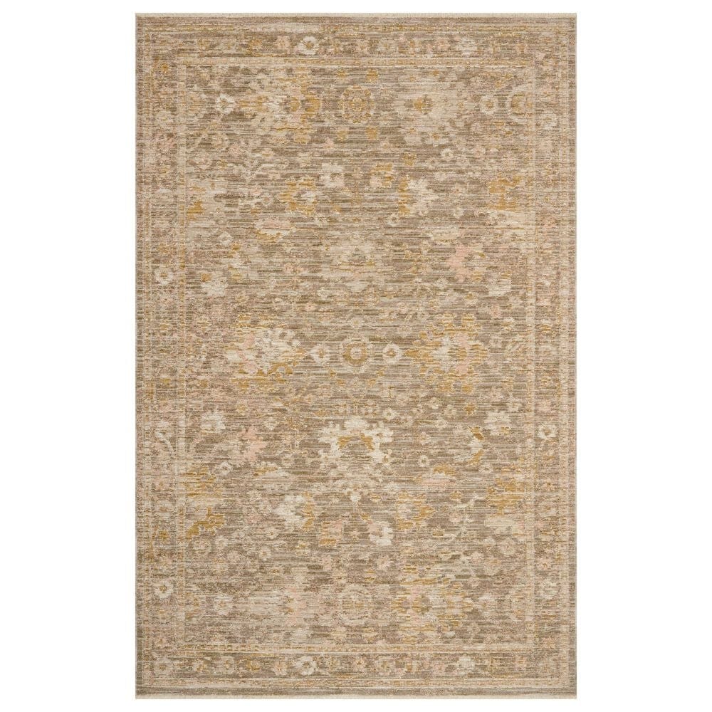Loloi Elora Bark and Spice 7"10" Round Area Rug, , large