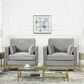 Jennifer Taylor Home Knox Arm Chair in Opal Grey Velvet, , large