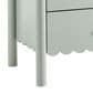 Modway Emmeline Scalloped 2 Drawer Nightstand in Sage, , large
