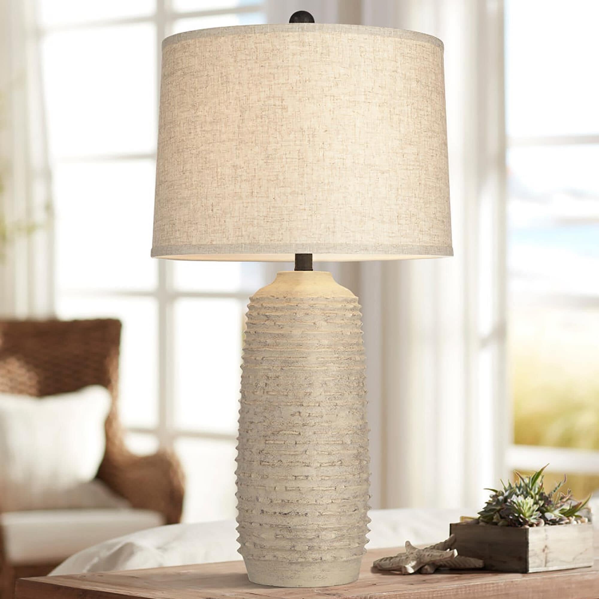Pacific Coast Lighting Mora Table Lamp in Beige Wash NFM