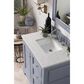 James Martin Vanities De Soto 36" Single Bathroom Vanity in Silver Gray with 3cm Ethereal Noctis Quartz Top, , large