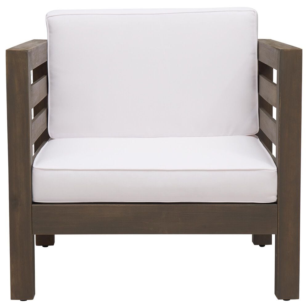 Hearth and Haven Oana Outdoor Club Chair with Cushion in Gray, , large