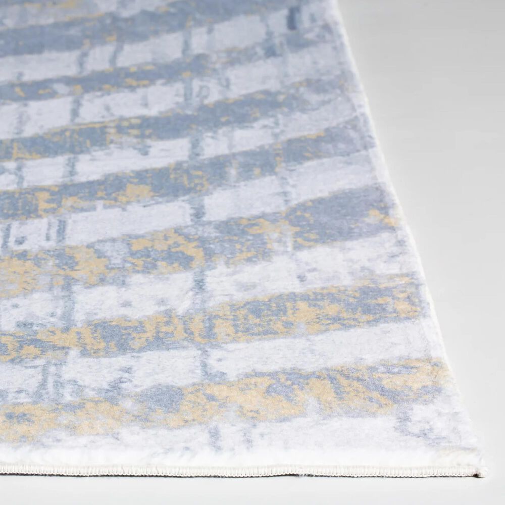 Kas Oriental Rugs Roxy Palette 6&#39; x 9&#39; Grey and Gold Area Rug, , large