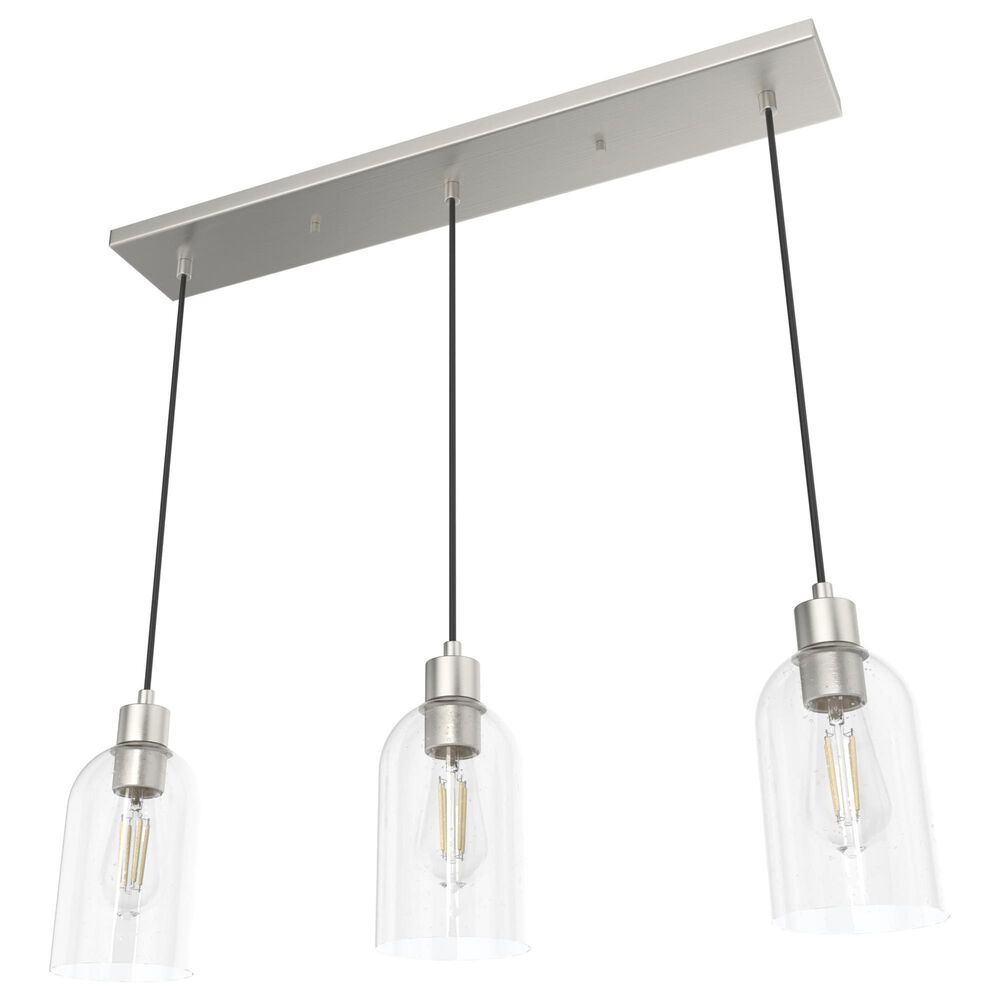 Hunter Lochmeade 29" 3-Light Linear Pendant Cluster in Brushed Nickel, , large