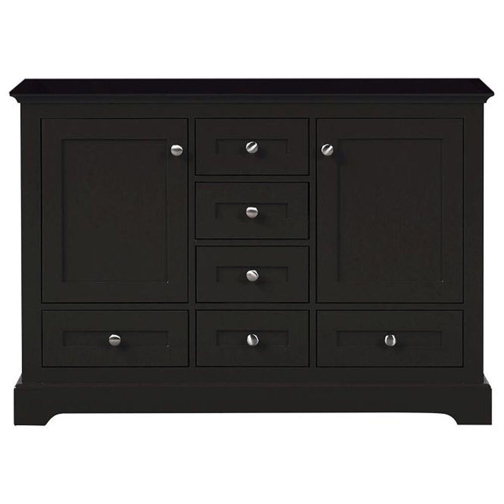 Lexora Home Dukes 48&quot; Double Bathroom Vanity in Espresso with 2 cm White Cultured Marble Top and Rectangular Sinks, , large
