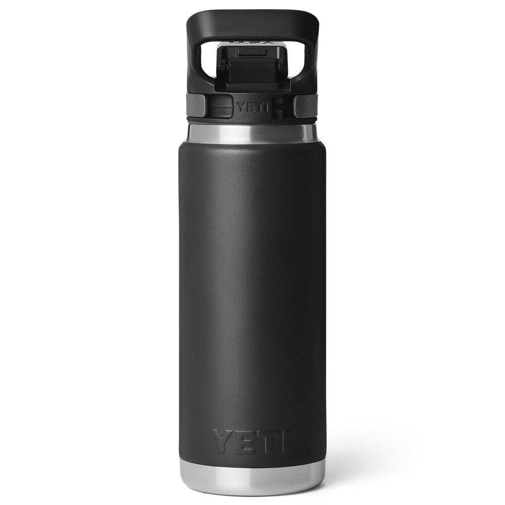 YETI Rambler 26 Oz Water Bottle with Flip Chug Cap in Black, , large