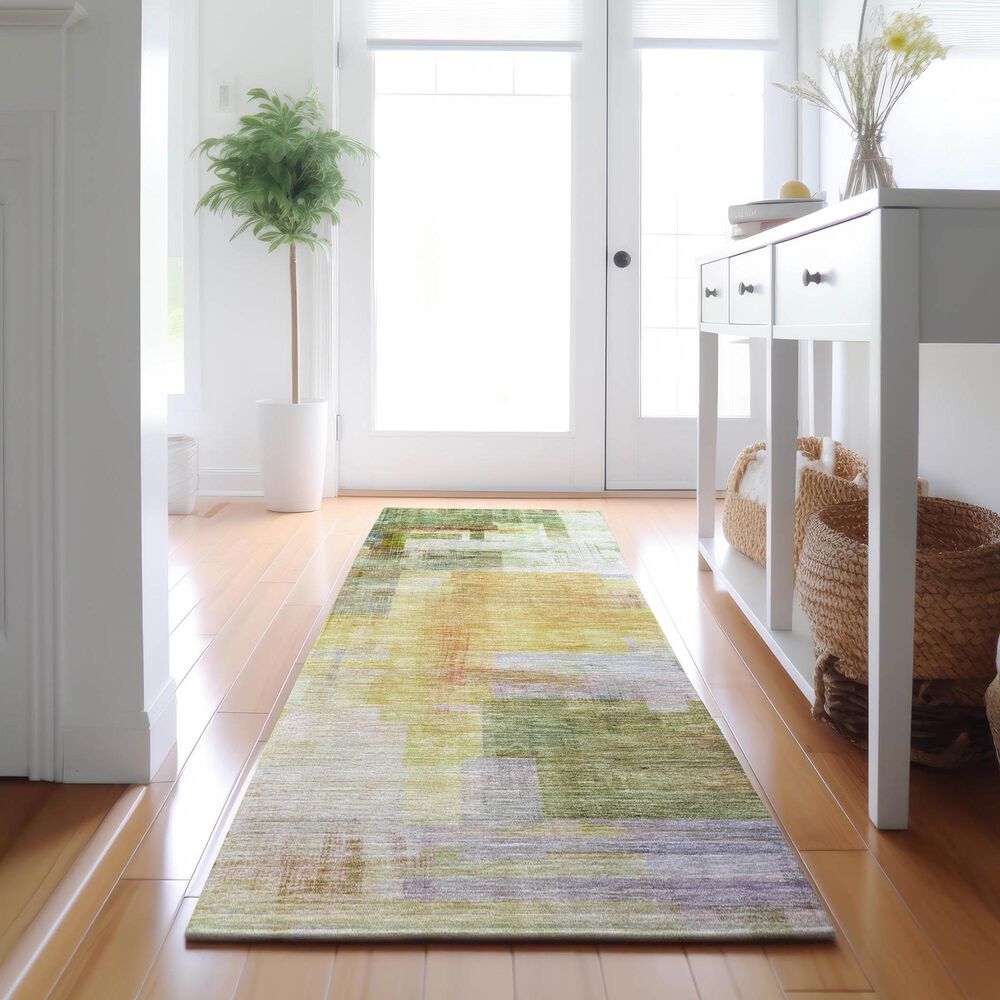 Dalyn Rug Company Ravenna RN6 2&#39;3&quot; x 7&#39;6&quot; Green Runner, , large