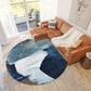 Dalyn Rug Company Boca BO7 Denim 8" Round Area Rug, , large