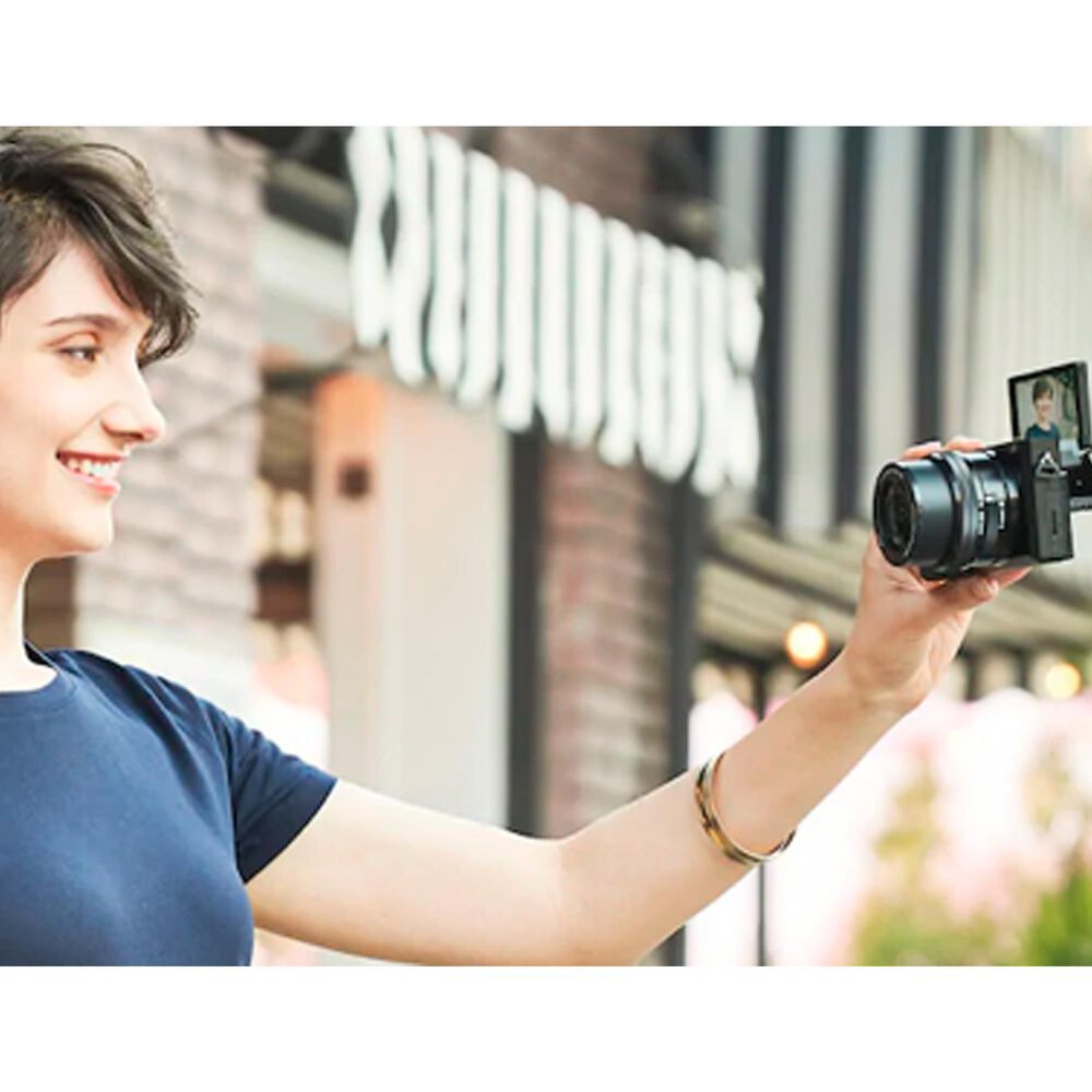 Sony Alpha 6100 APS-C Mirrorless Interchangeable Lens Camera in Black, , large