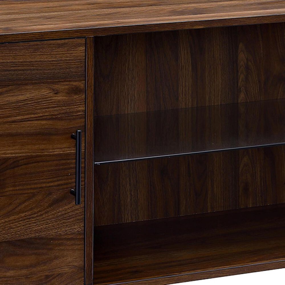 Walker Edison 60" TV Stand in Dark Walnut Nebraska Furniture Mart