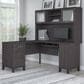Bush Somerset 60" L-Shaped Desk with Hutch in Storm Gray, , large