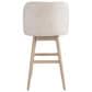 Armen Living Sadie 30" Swivel Bar Stool in Washed Wood, , large