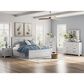 Ashley Makidern 4 Piece King Storage Bedroom Set with Four Drawers in Whitewash, , large