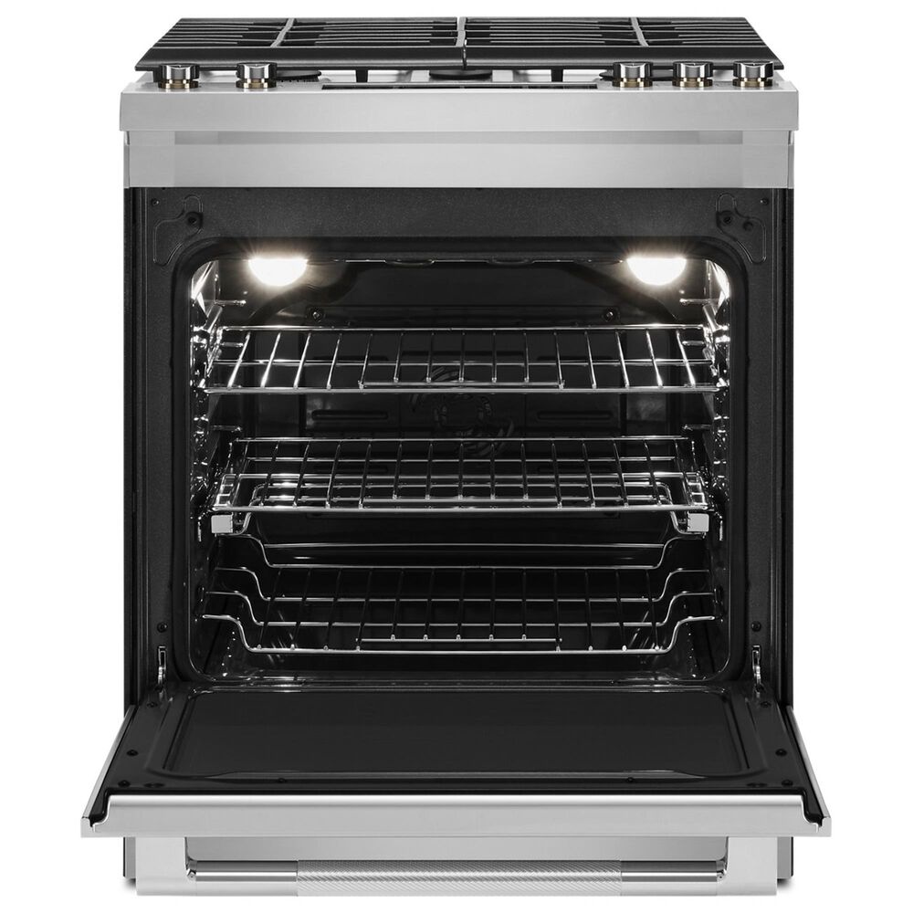 JennAir 6.8 Cu. Ft. Slide-In Dual Fuel Range in Stainless Steel and Black, , large