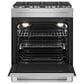 JennAir 6.8 Cu. Ft. Slide-In Dual Fuel Range in Stainless Steel and Black, , large