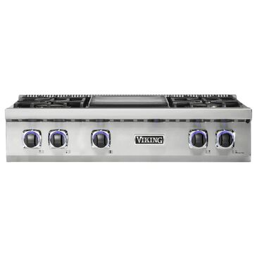 Viking Range 36" 7  VRT7364GSSLP Series Gas Rangetop in Stainless Steel, , large