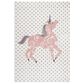 Safavieh Carousel 3"3" x 5"3" Ivory, Grey and Pink Kids  Area Rug, , large