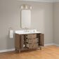 37B Kinsale 48" Single Bathroom Vanity Cabinet in Walnut Drift with White Composite Stone Top and Backsplash, , large