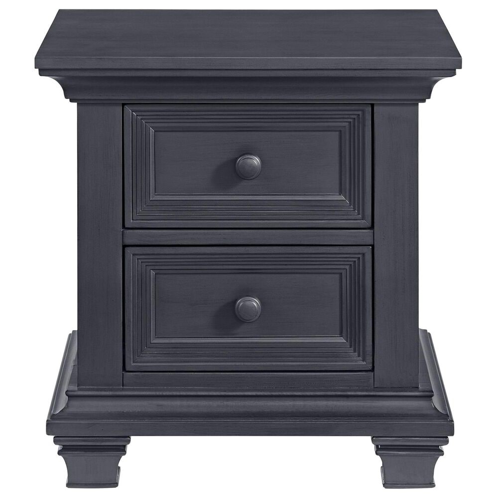 Oxford Baby Weston 2 Drawer Nightstand in Midnight Slate, , large