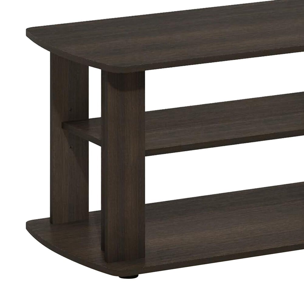 HOMLUX 43.3" Modern Entertainment Center TV Stand in Dark Brown, , large