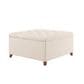 Linden Boulevard Bella Square Ottoman in Tan, , large