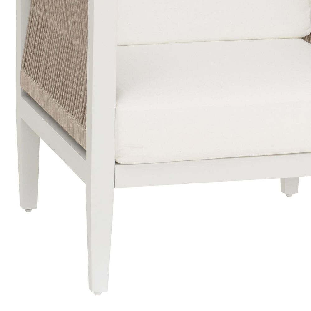 Linon Home Decor Claiborne Patio Arm Chair in Soft White, , large