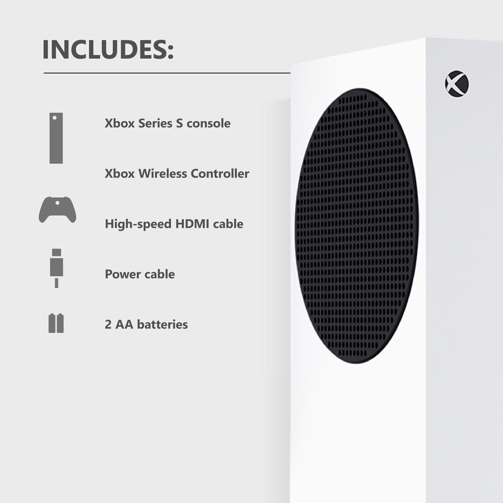 Microsoft Xbox Series S 1TB All-Digital Console &#40;Disc-Free Gaming&#41; in Robot White, , large