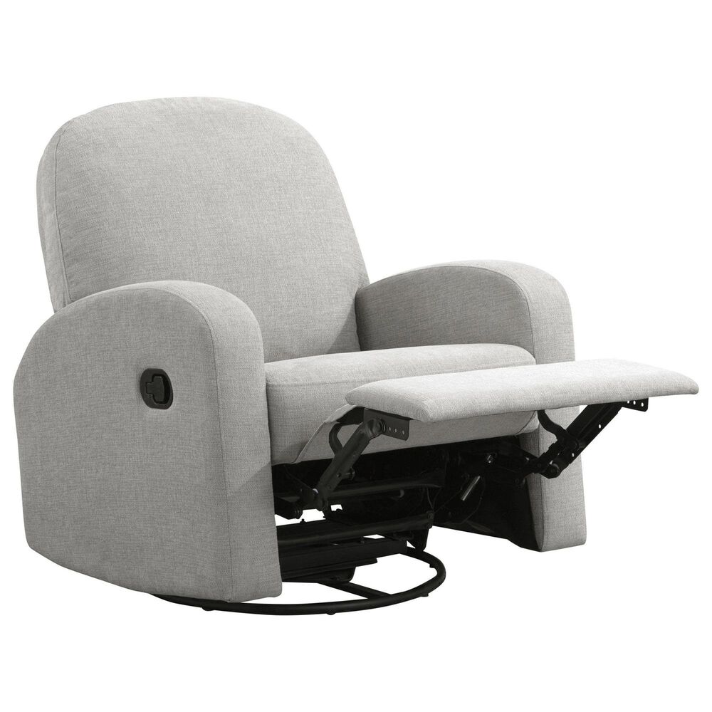 Lifestyle Solutions Paloma Manual Swivel Rocker Recliner in Light Grey, , large