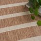 Nourison Positano POS03 Jute and Ivory 6" x 9" Indoor/Outdoor Area Rug, , large