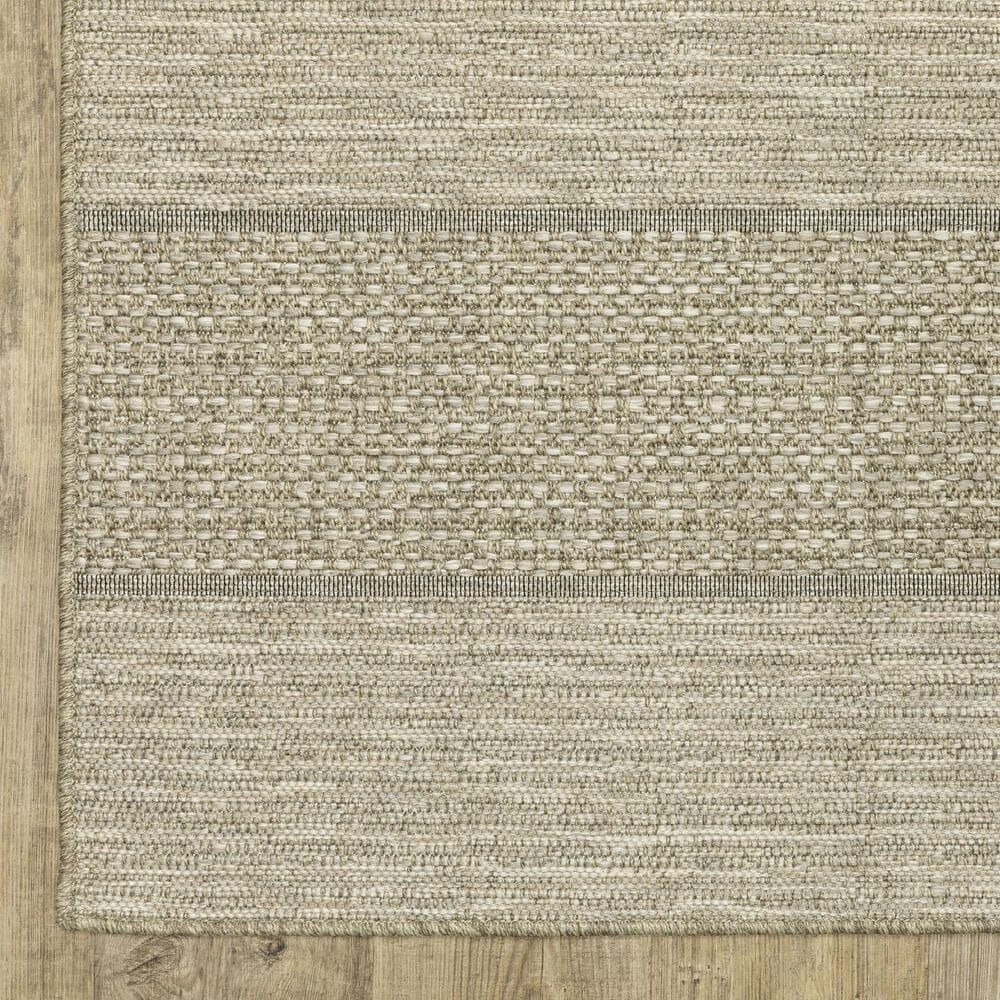 Oriental Weavers Tortuga TR01A 9&#39;10&quot; x 12&#39;10&quot; Beige and Black Area Rug, , large