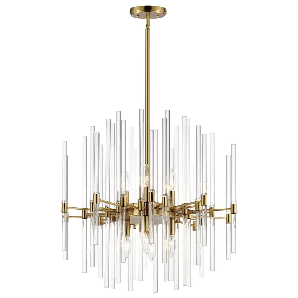 Maxim Lighting Divine 24" 8-Light Pendant in Heritage Brass, , large