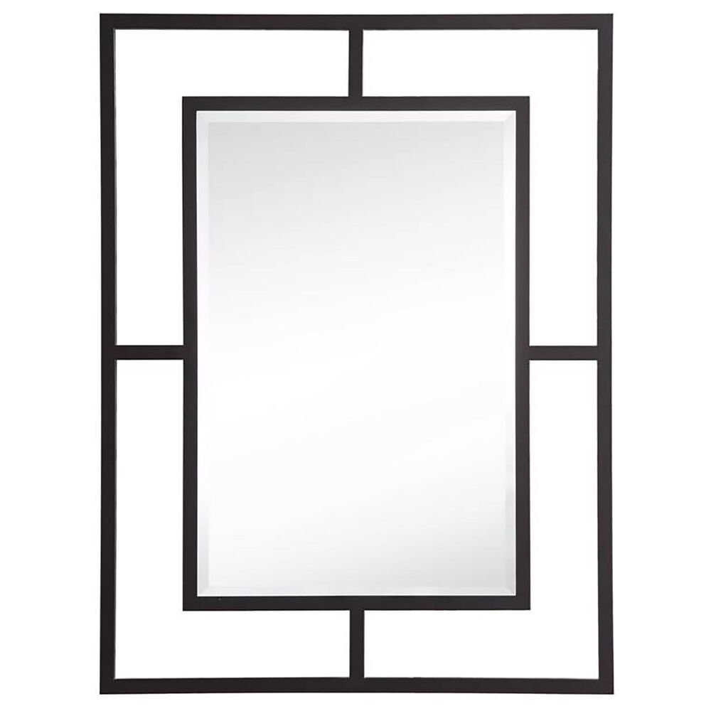 James Martin Vanities Boston 30&quot; Rectangular Mirror in Matte Black, , large