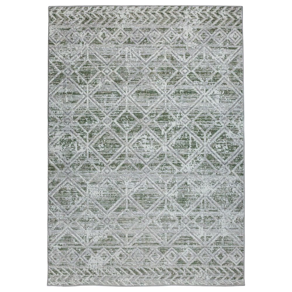 Radici USA Livigno Southwestern 3"3" x 4"11" Green Area Rug, , large