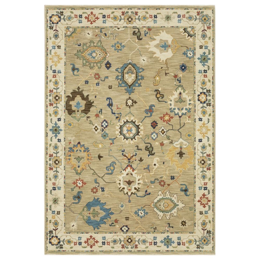 Oriental Weavers Francesca FR04E 7"10" x 10"10" Beige Area Rug, , large