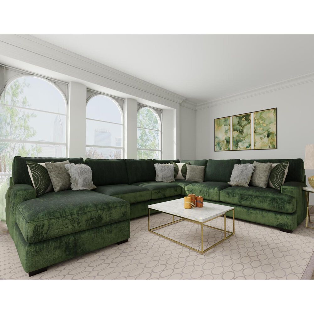 Henderson Central Park 3-Piece Stationary Right-Facing Sectional with Chaise in Lucious Pine, , large