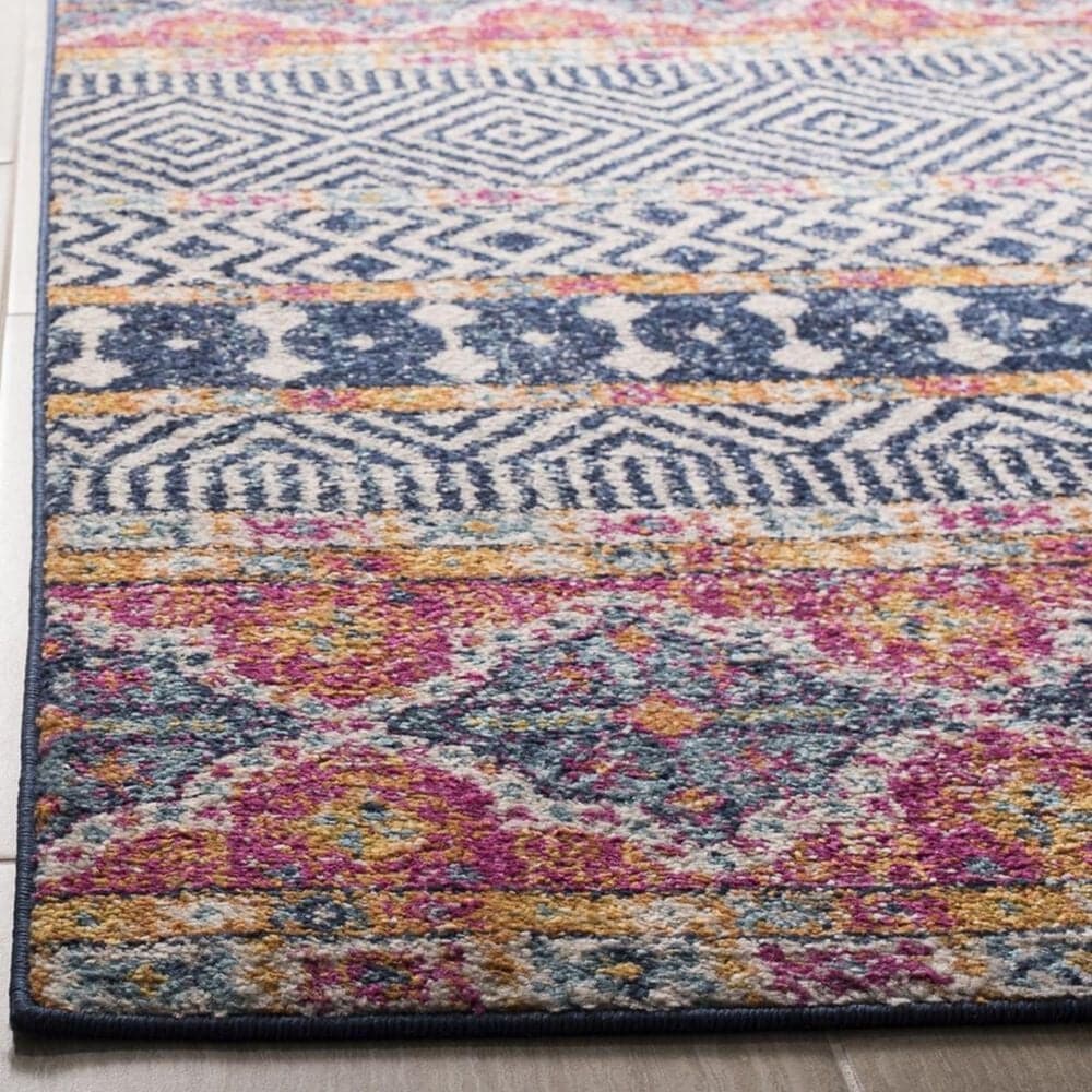 Safavieh Madison MAD797N 2&#39;3&quot; x 6&#39; Navy and Ivory Runner, , large