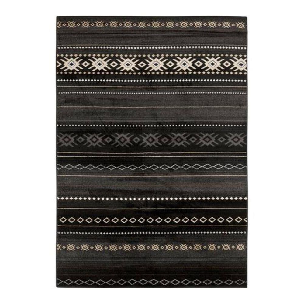 Surya Paramount PAR-1047 7"9" x 11"2" Black/Gray/Tan Area Rug, , large