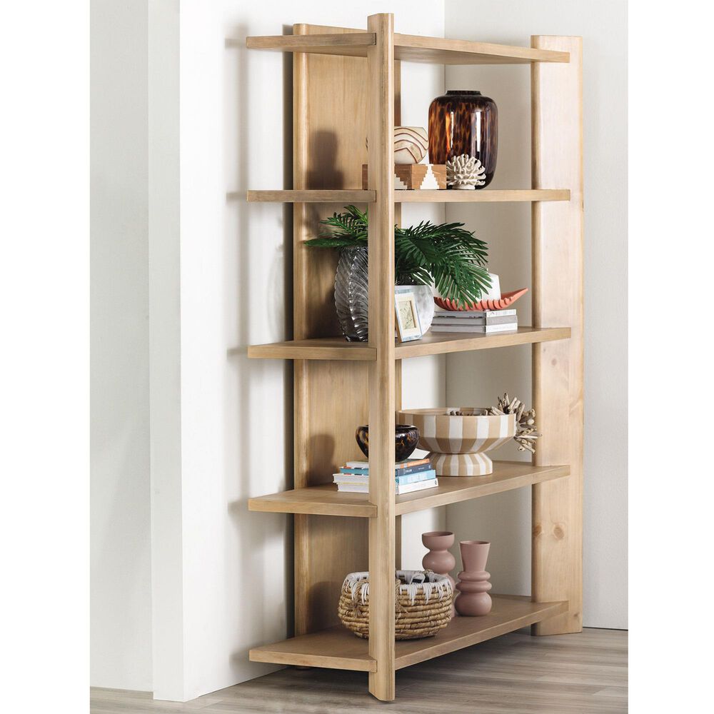 Four Hands Edmund 4-Shelf Bookcase in Smoked, , large
