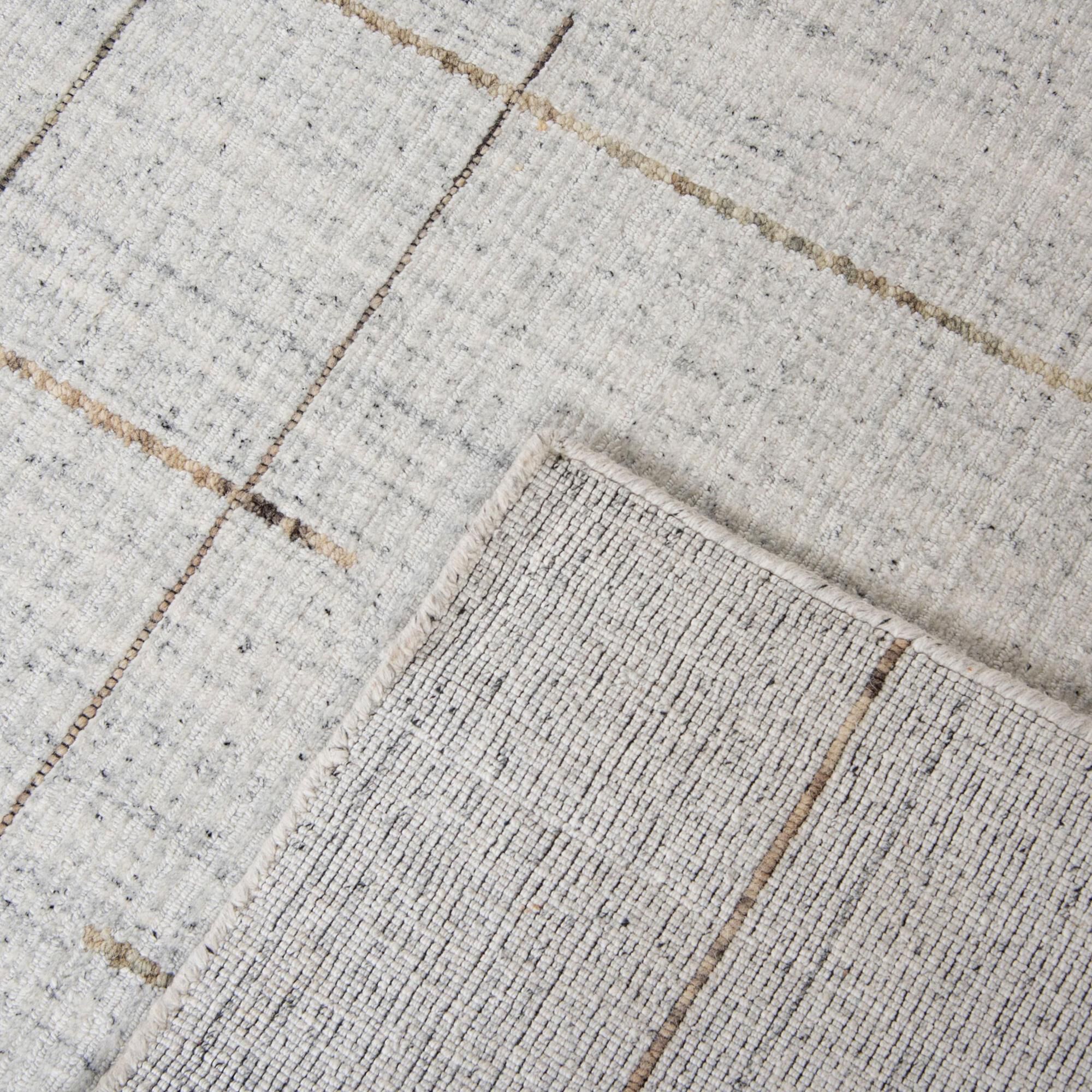 RIZZY Kiki Ivory, Beige and Charcoal 3' x 10' Runner