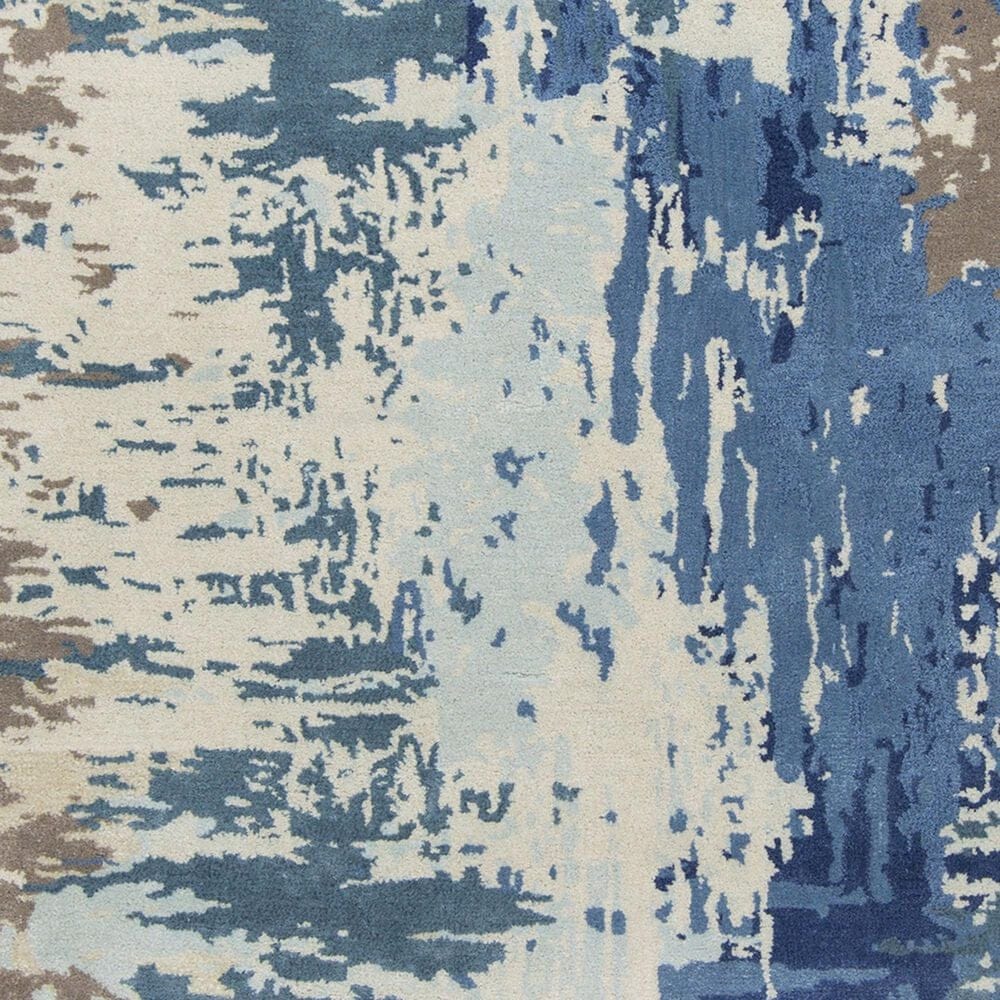Surya Banshee 10&#39; Square Blue, Ivory and Light Brown Area Rug, , large