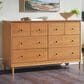 Walker Edison Spencer 6-Drawer Dresser in Caramel, , large