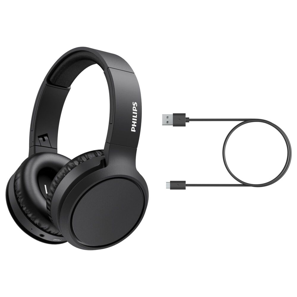 Philips Over-Ear Wireless Headphones with Microphone in Black