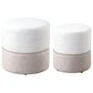 Uttermost Tilda Ottoman in Oatmeal and Creamy White (Set of 2), , large